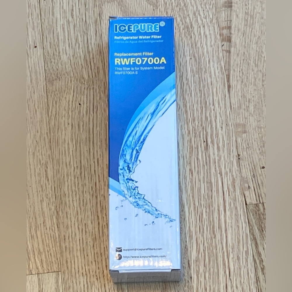 NEW Ice Pure Refrigerator Water Filter, Replacement Filter #RWF4700A